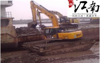 鄭州市登封縣清淤機械水上挖機出租與防腐防銹工程一體化服務